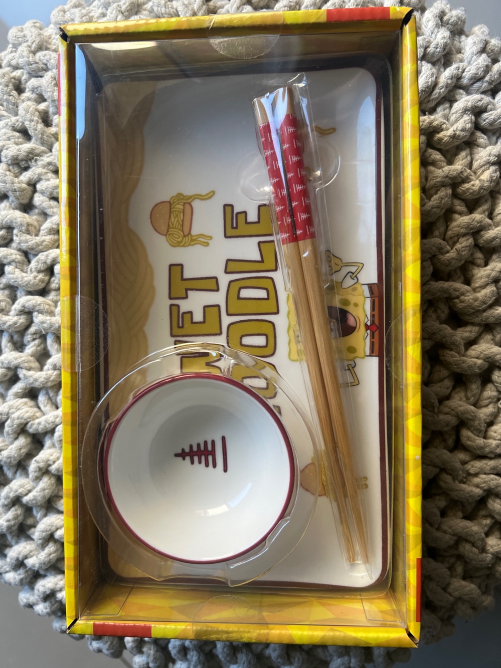 SpongeBob Squarepants Ceramic Sushi Plate Set
